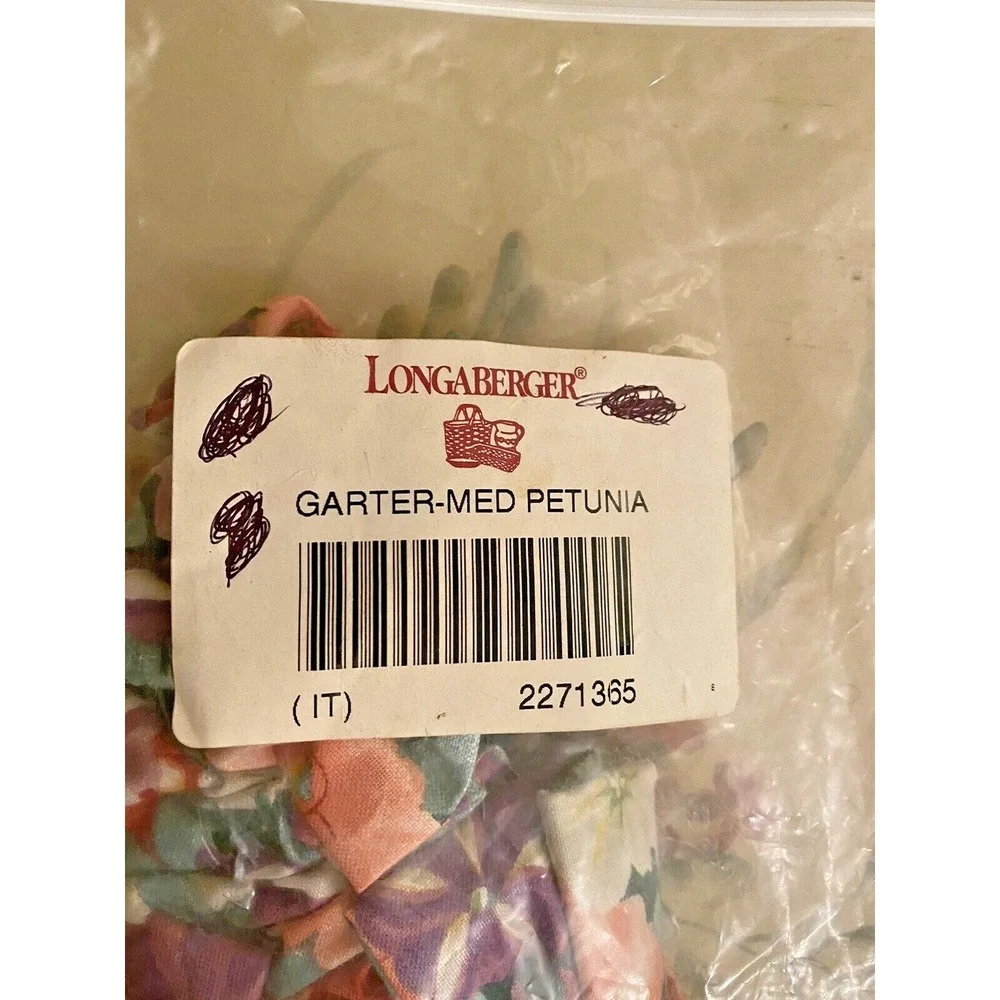 Longaberger Garter Medium Petunia #2271365 ~ New Old‎ Stock!!